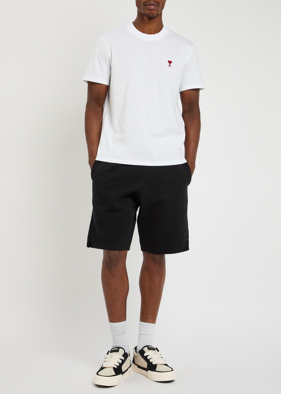 Ami Paris Logo-embossed Cotton Shorts - 4