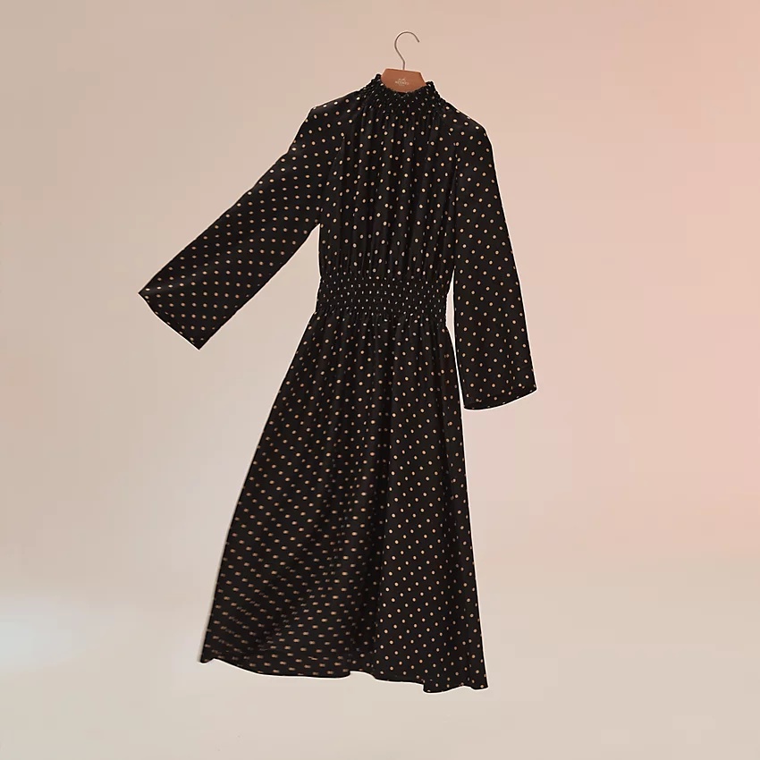 "Zouaves et Dragons" jacquard smock dress - 1