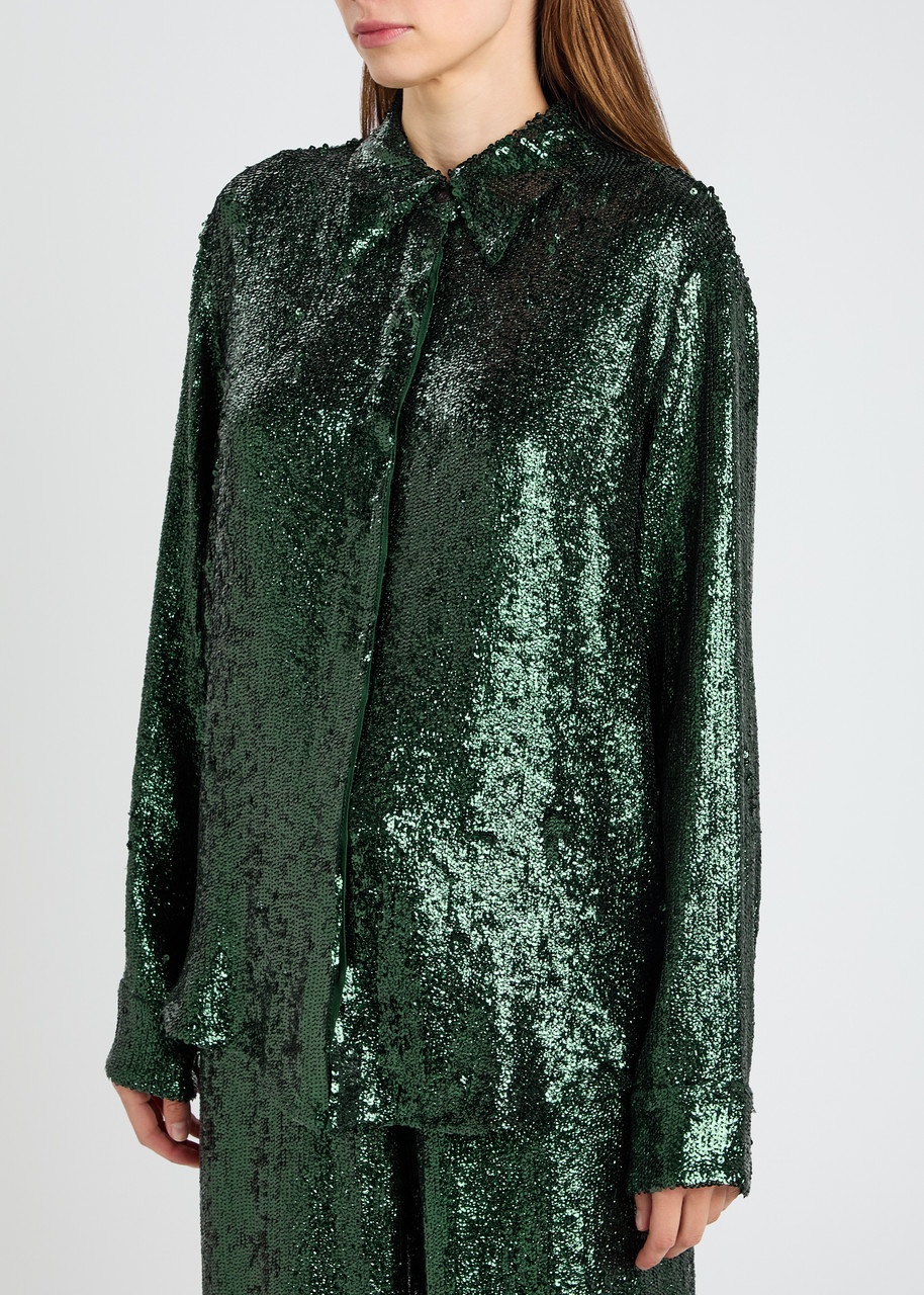 Dries Van Noten Chowy Sequin Shirt - 2