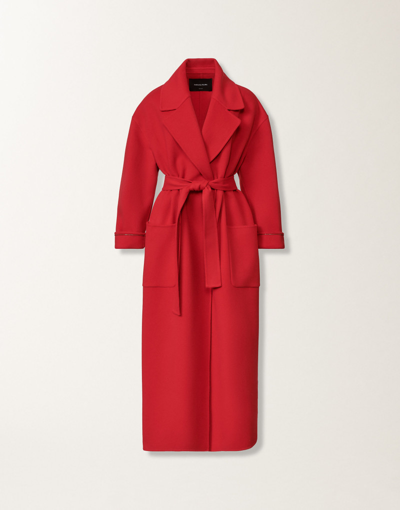 Double-faced wool and cashmere coat 1