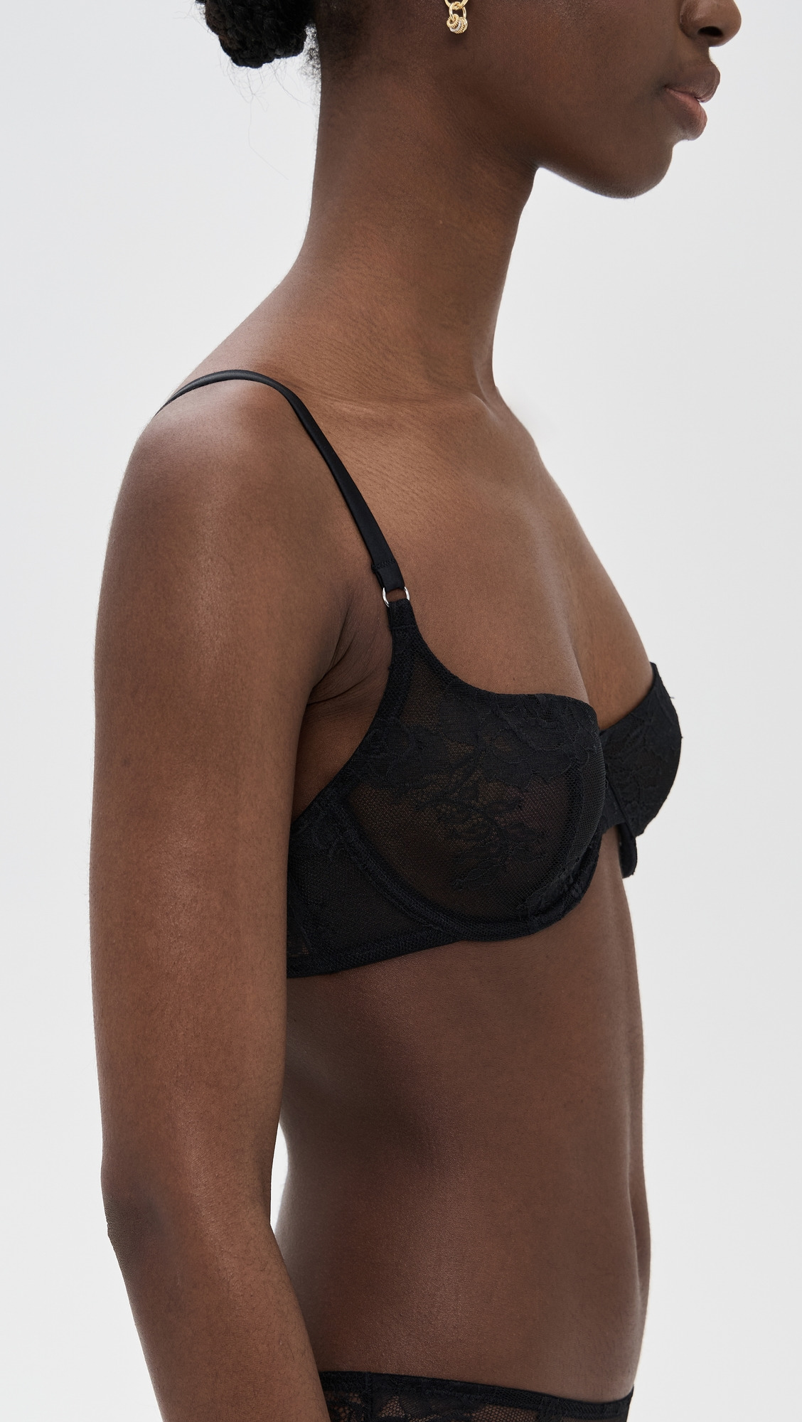 Bouquet Lace Scooped Balconette Bra - 3