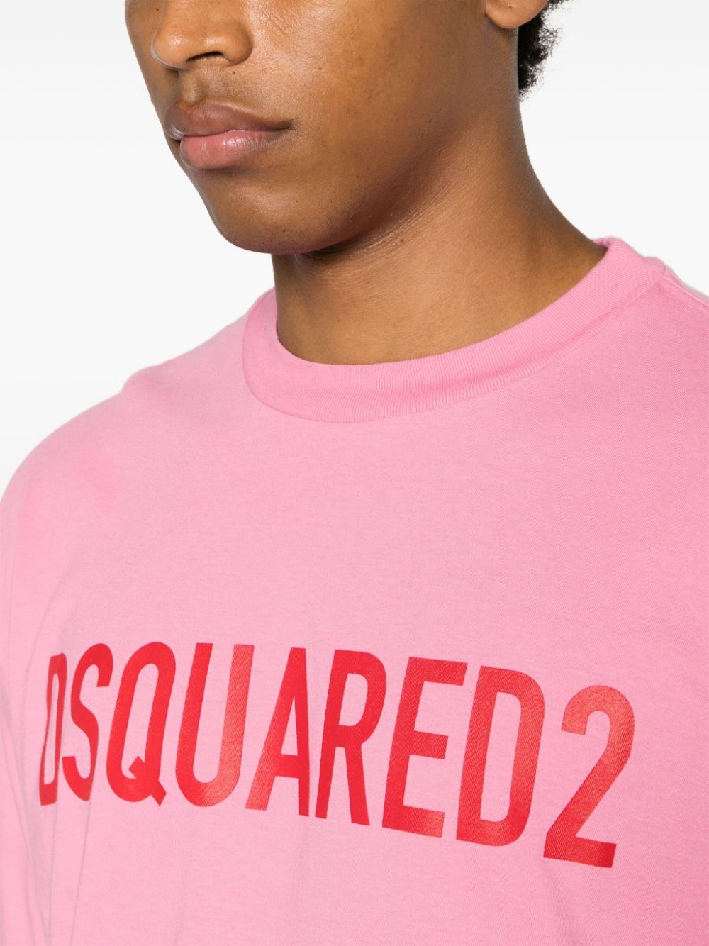 DSQUARED2 logo-print cotton T-shirt | REVERSIBLE