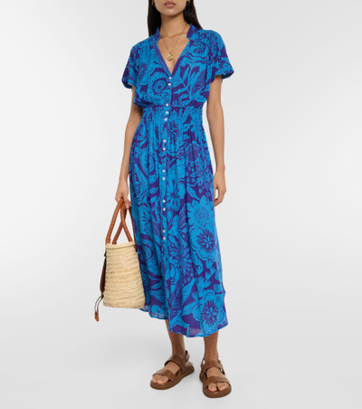 Poupette St Barth Becky printed midi dress outlook