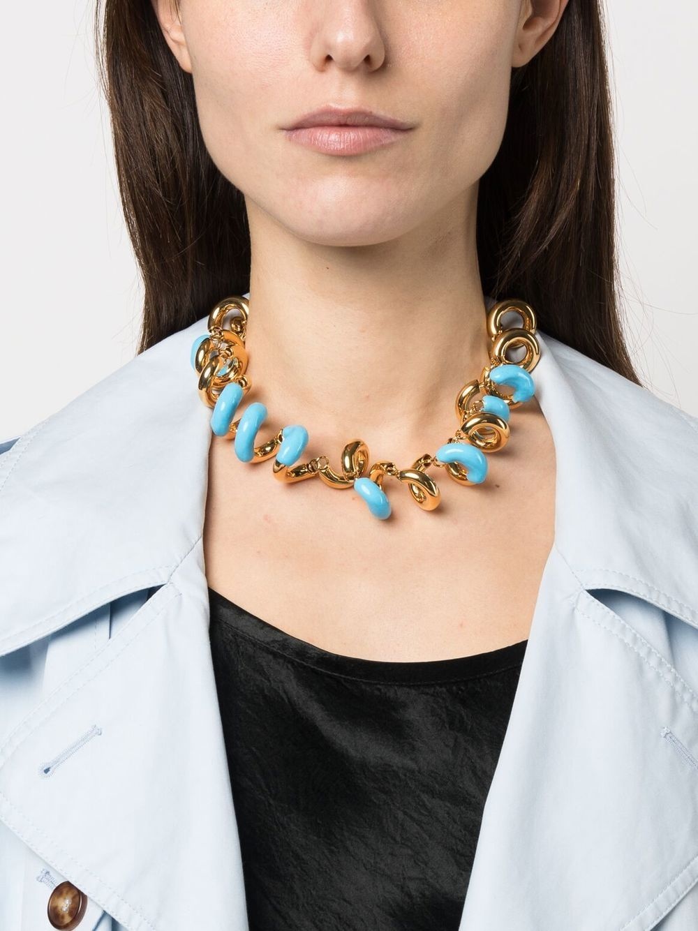 Fusilio spiral-chain necklace - 2