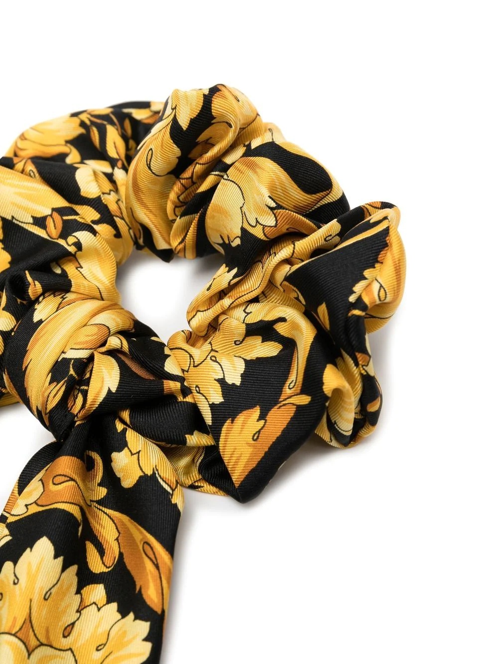 baroque pattern-print silk scarf - 2