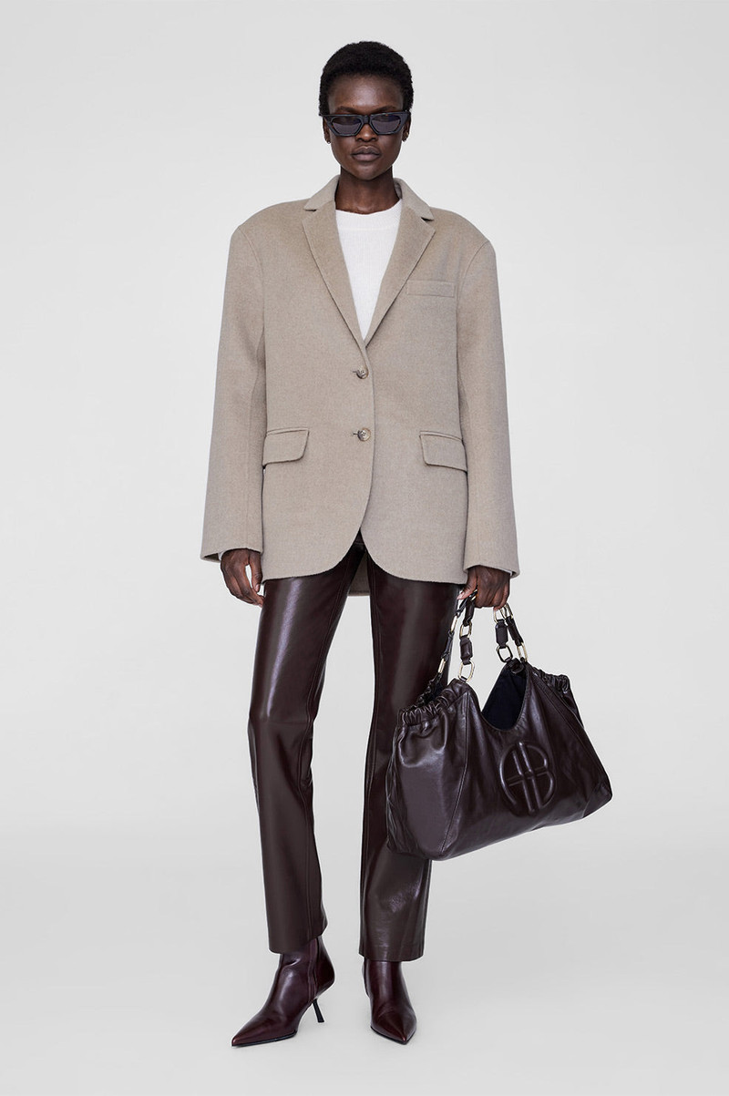 Quinn Blazer - Oatmeal Melange Cashmere Blend 5