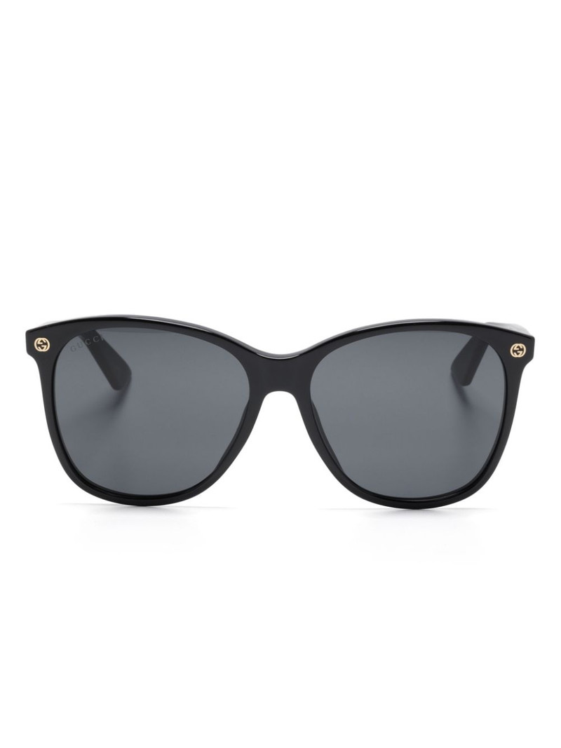 oversized-frame tinted sunglasses 1