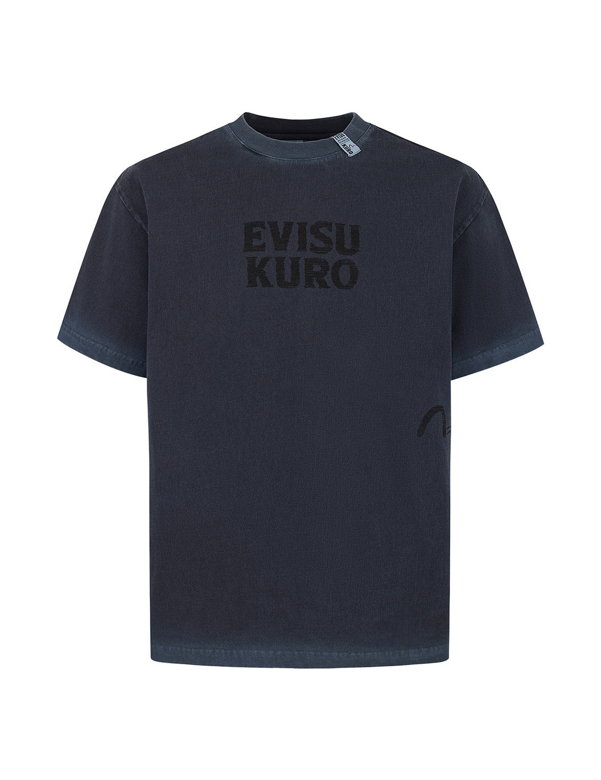 Seagull and Logo Print Washed Relax Fit T-Shirt - 11