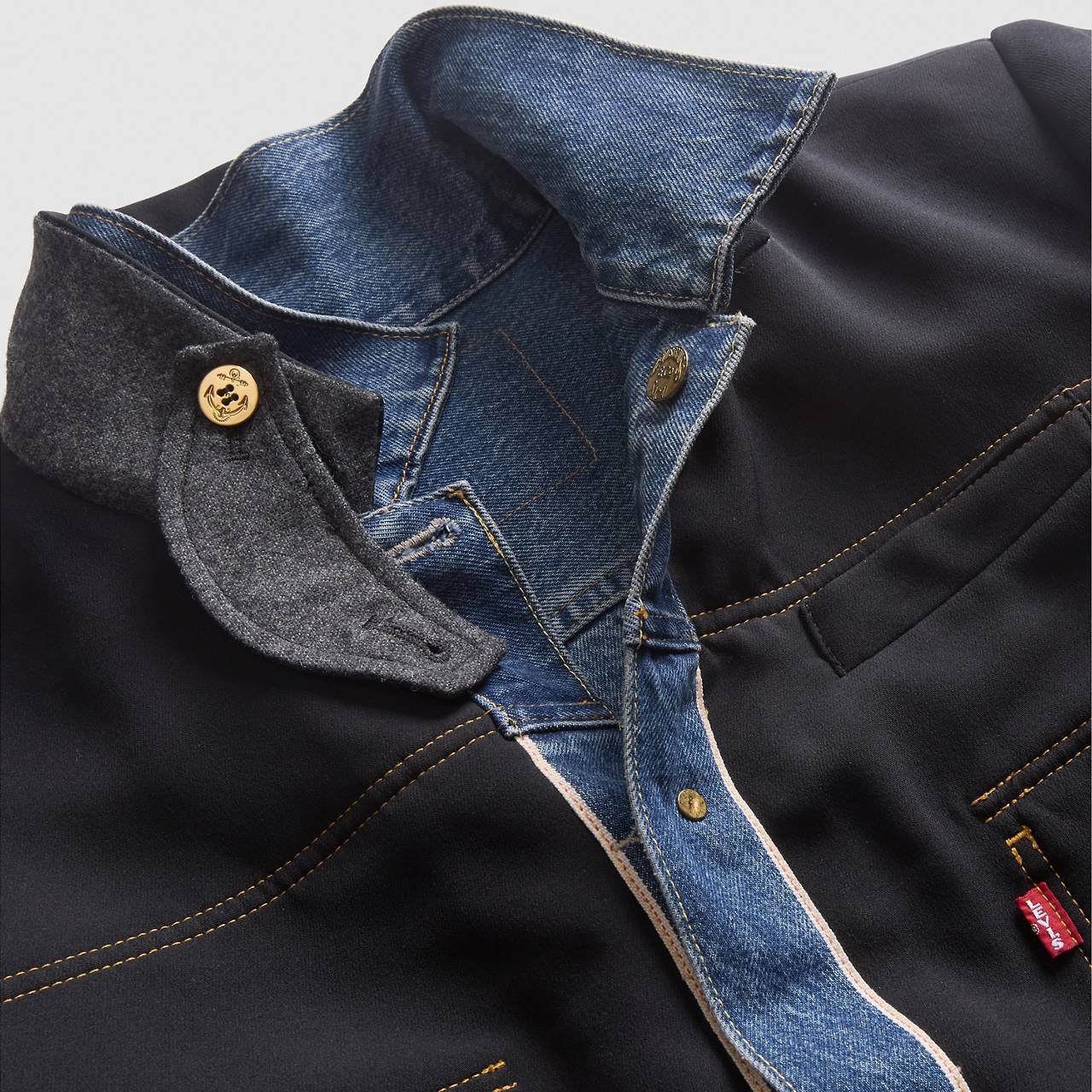 LEVI’S® X SACAI MEN’S DENIM X METELASSE TWILL REVERSIBLE BLOUSON - 10