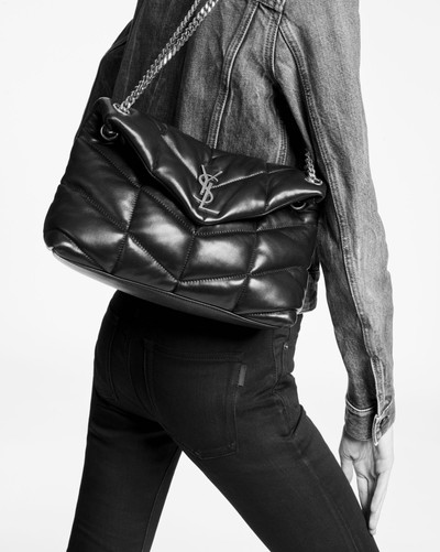 SAINT LAURENT puffer small bag in quilted lambskin outlook