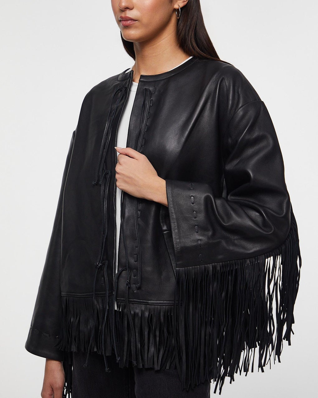 Jacket Zoena Leather  Black - 5
