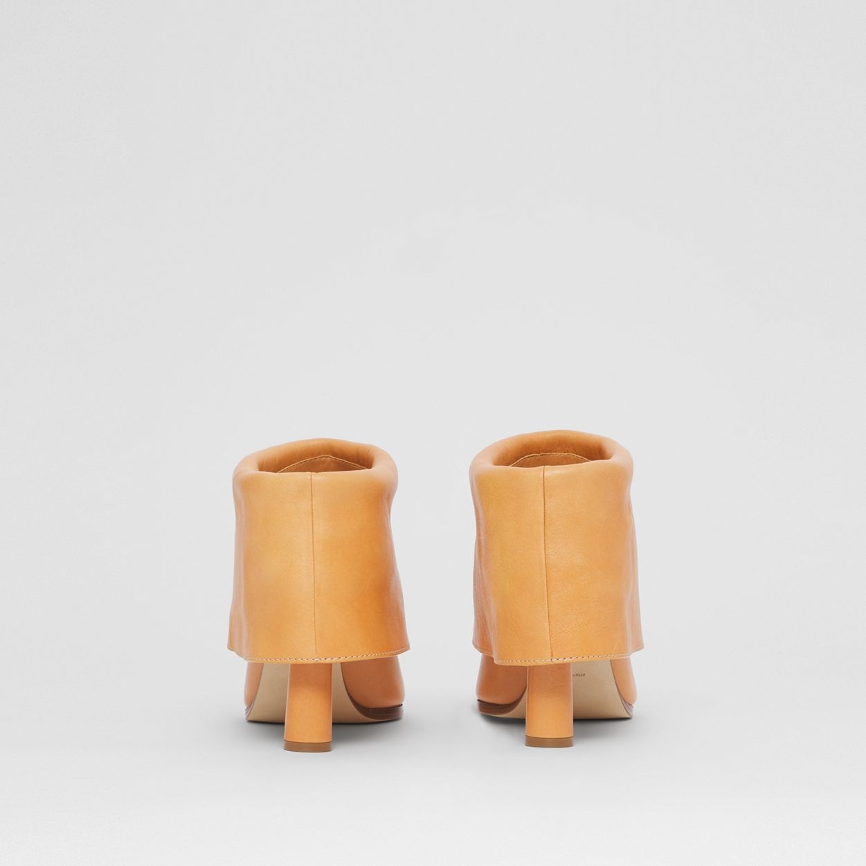 Porthole Detail Leather Peep-toe Boots - 6