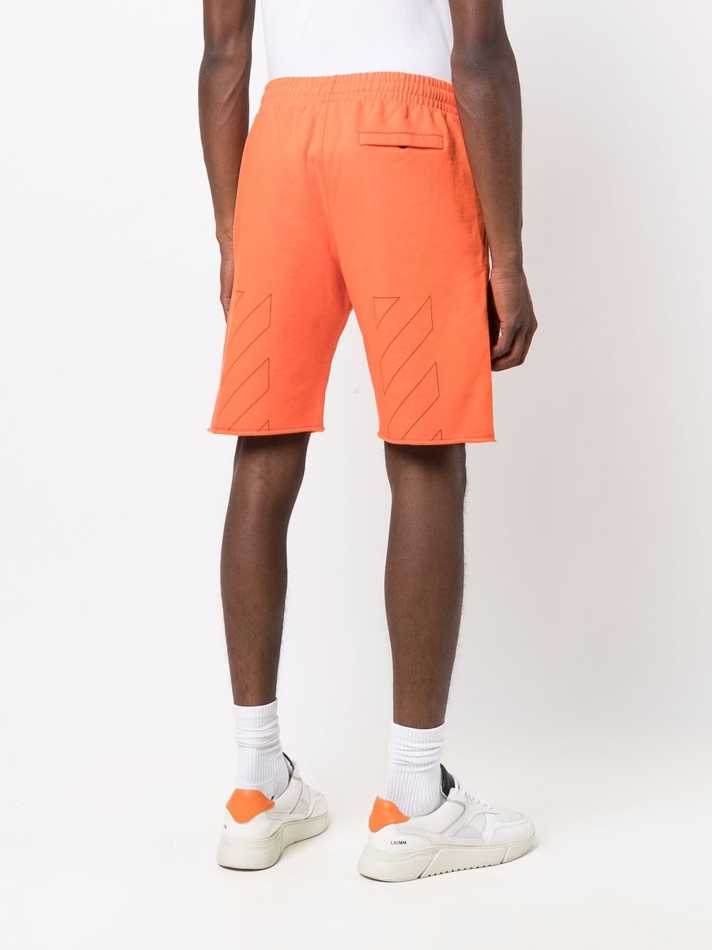 logo-print track shorts - 4