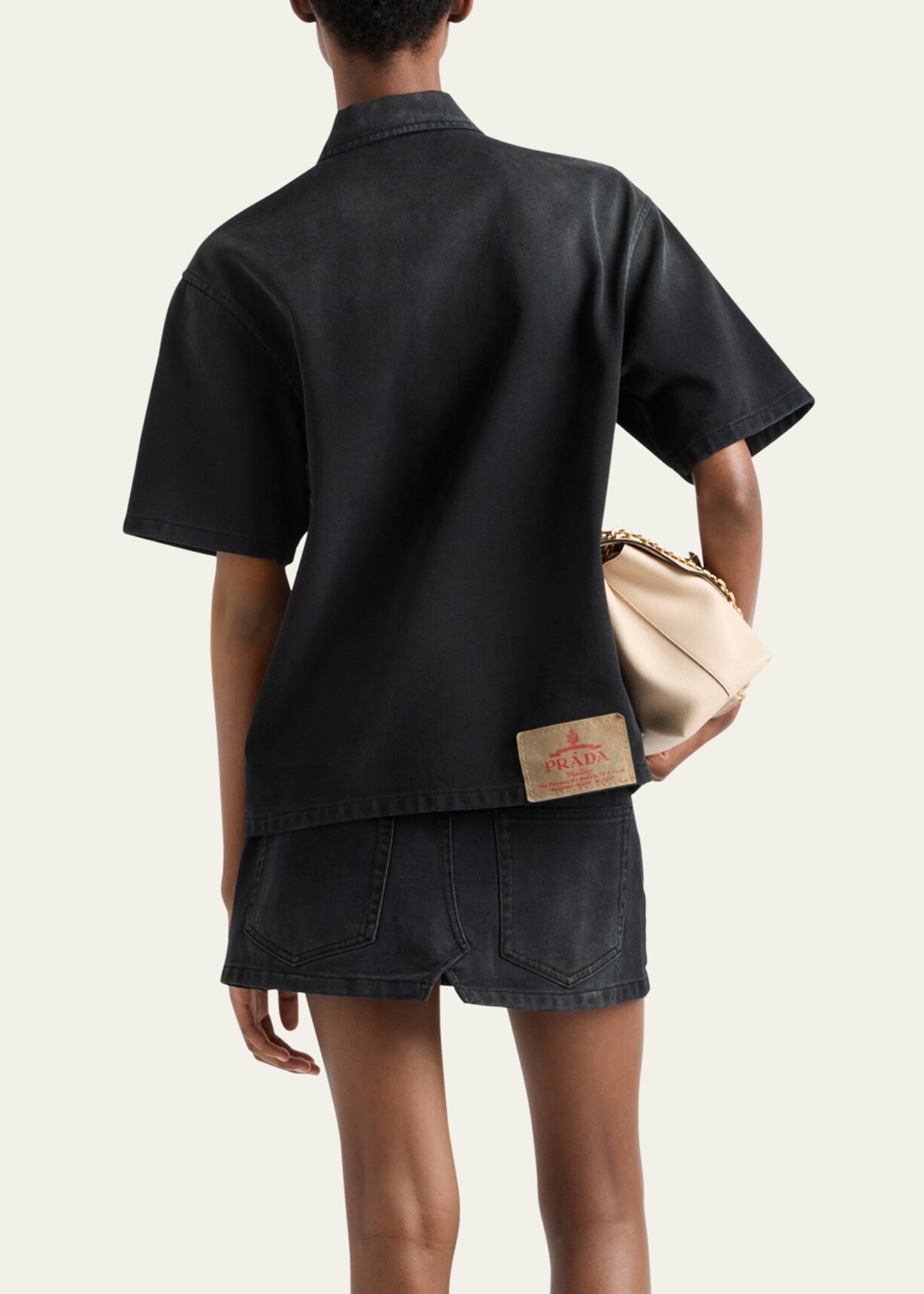 Denim Short Sleeve Shirt - 3