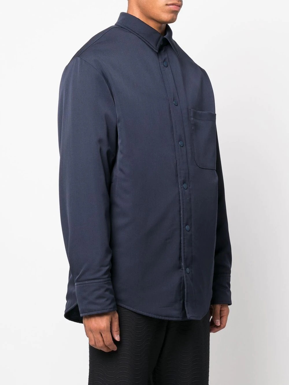 virgin-wool shirt jacket - 3