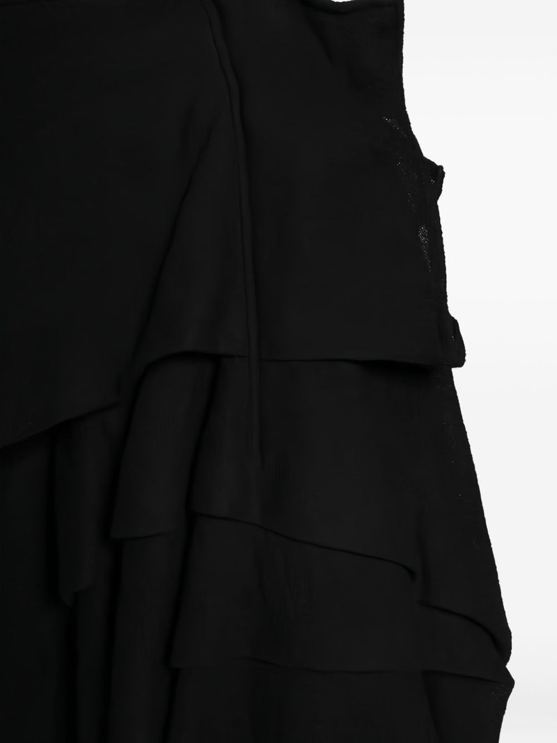 tucked stitched midi skirt 5