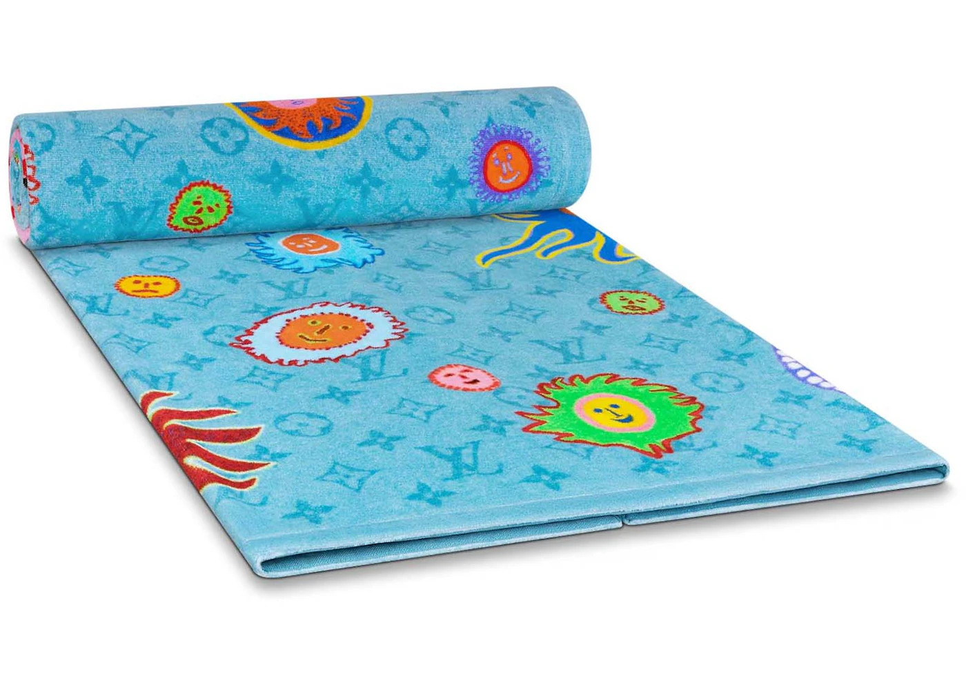 Louis Vuitton LV x YK Faces Beach Towel Blue - 2