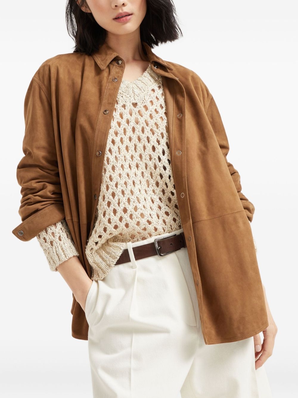open-knit jumper - 3