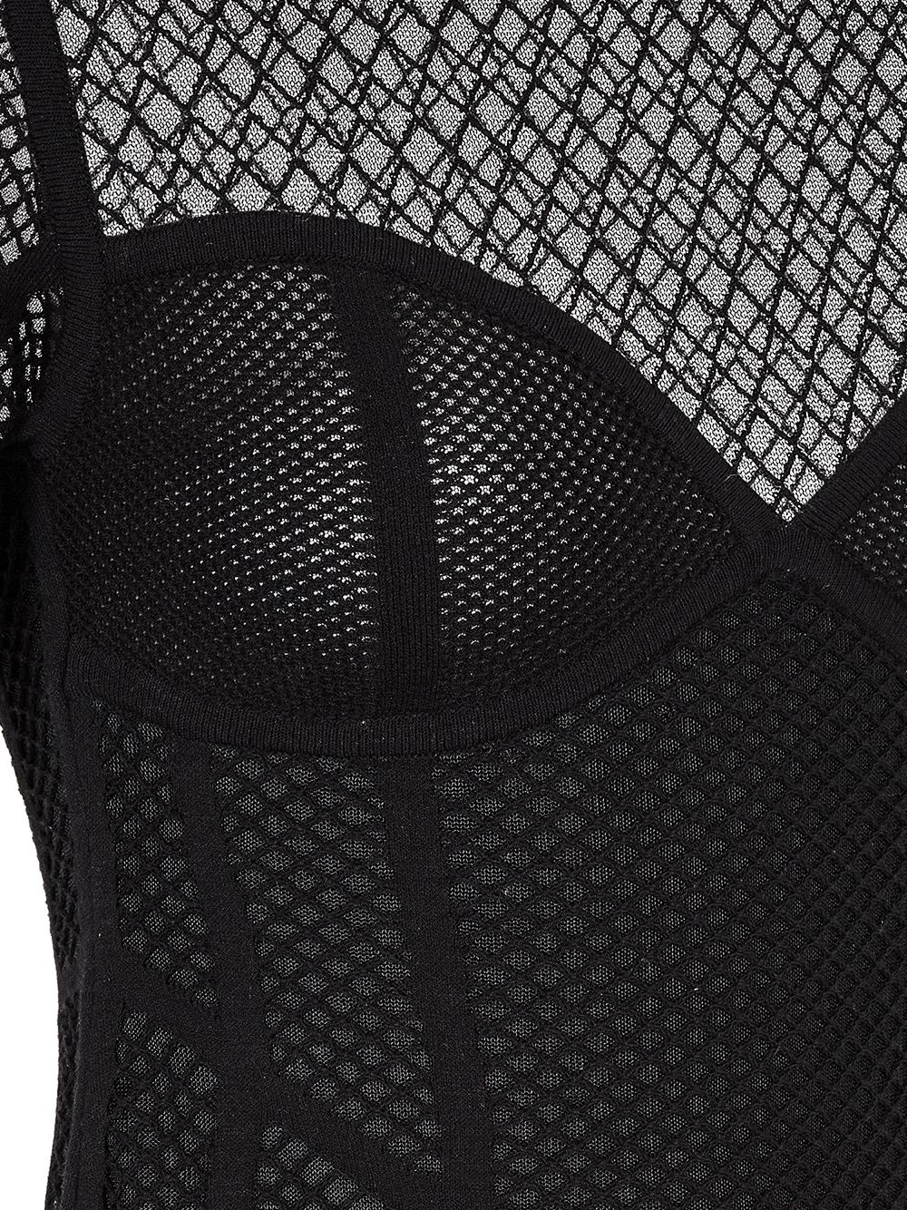 bustier style mesh top - 3