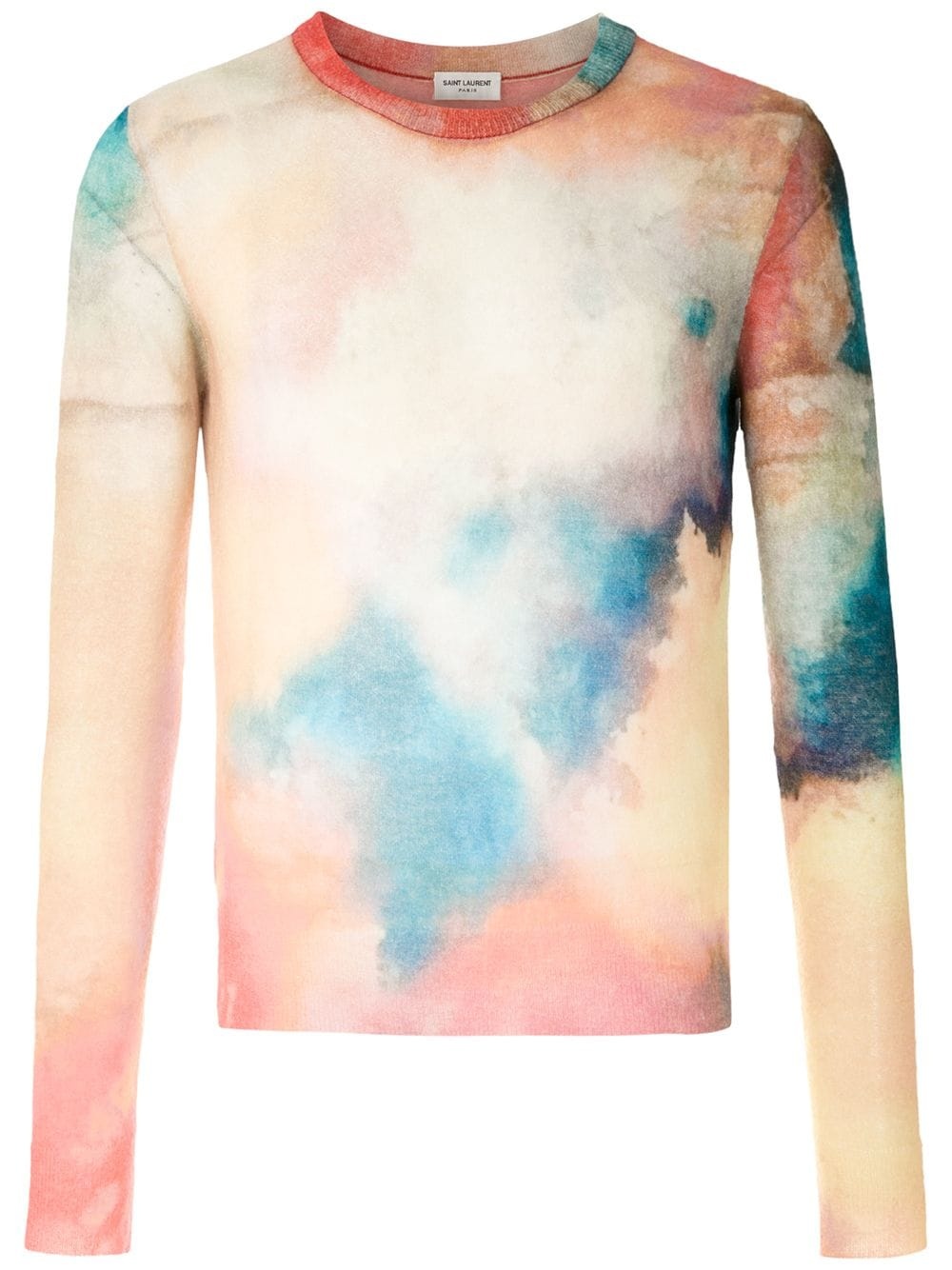 watercolour crew neck jumper - 1