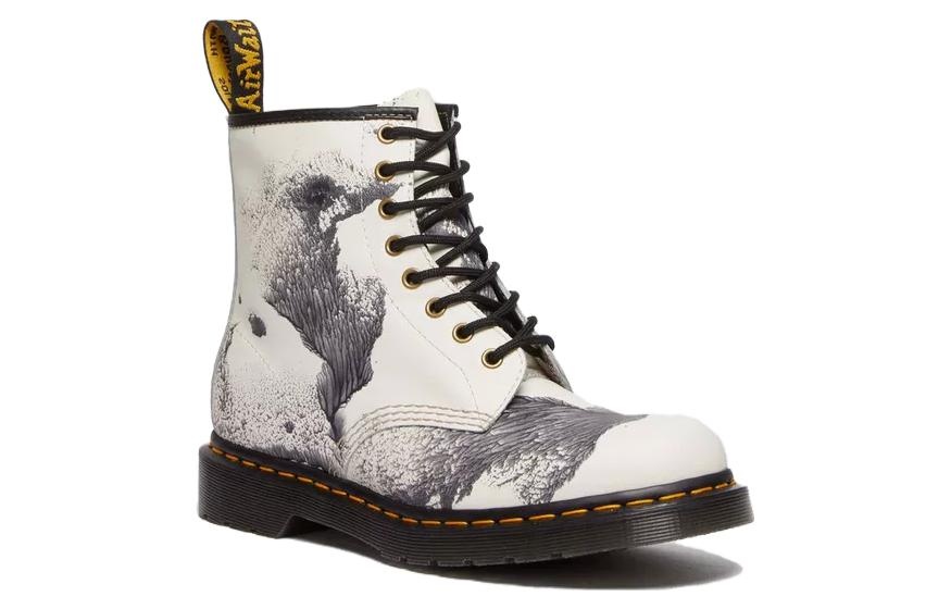 Dr. Martens 1460 x Tate Decalcomania Backhand Leather Lace Up Boots 'Multicolor Black White' 3173164 - 3