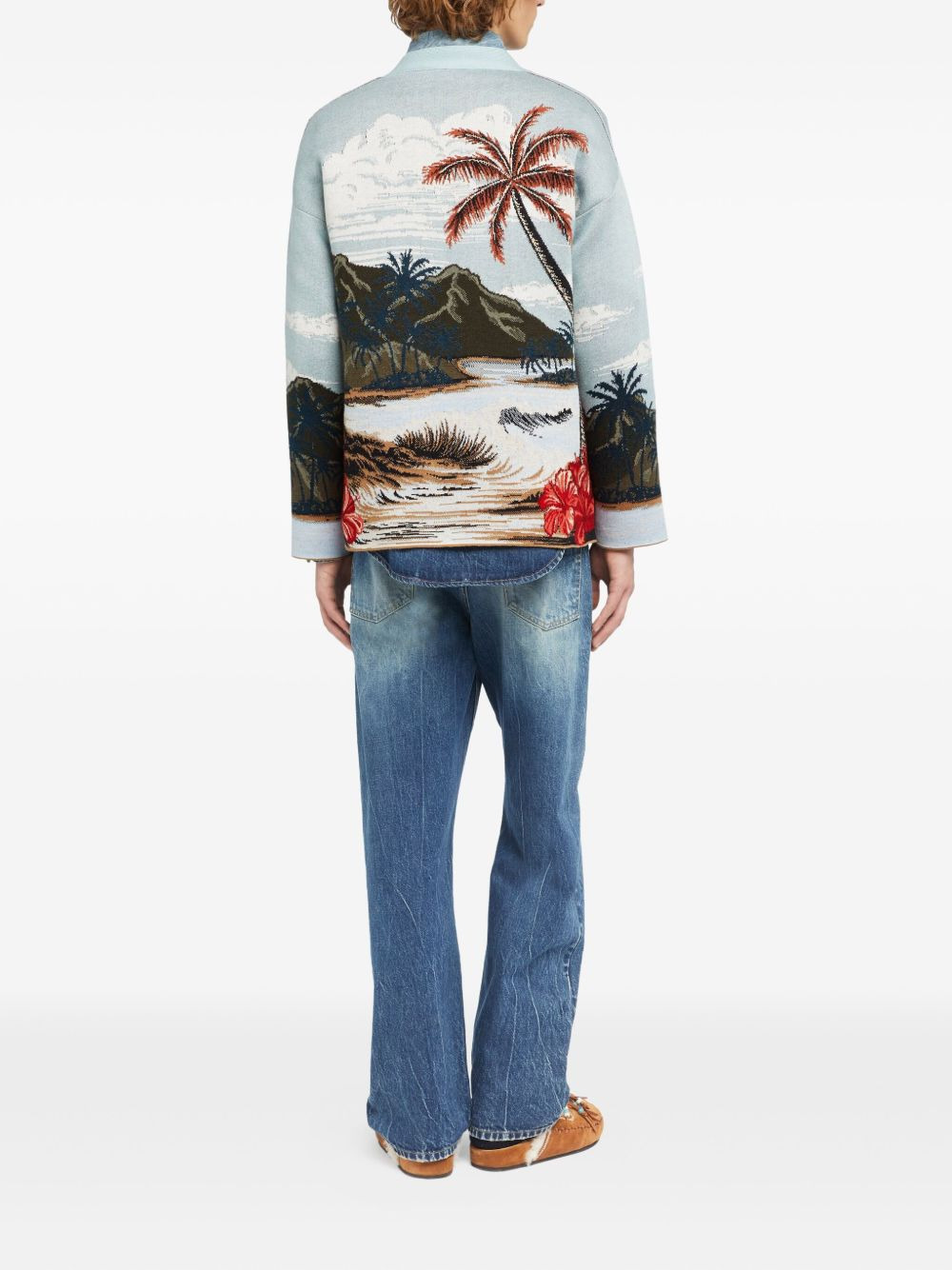 Hidden Bay tropical-print cardigan - 4