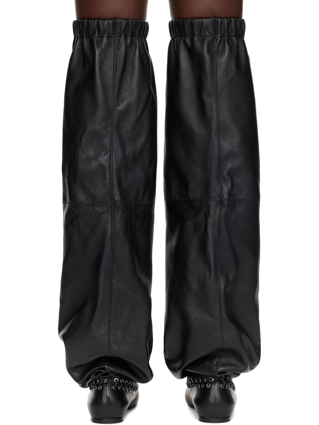 Black Level Flat Thigh High Tall Boots - 2