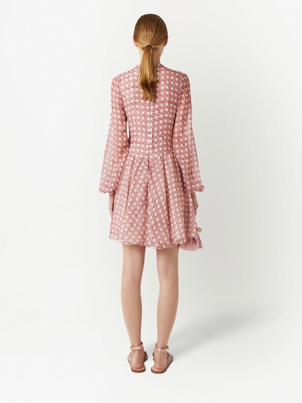 polka-dot flared minidress - 3