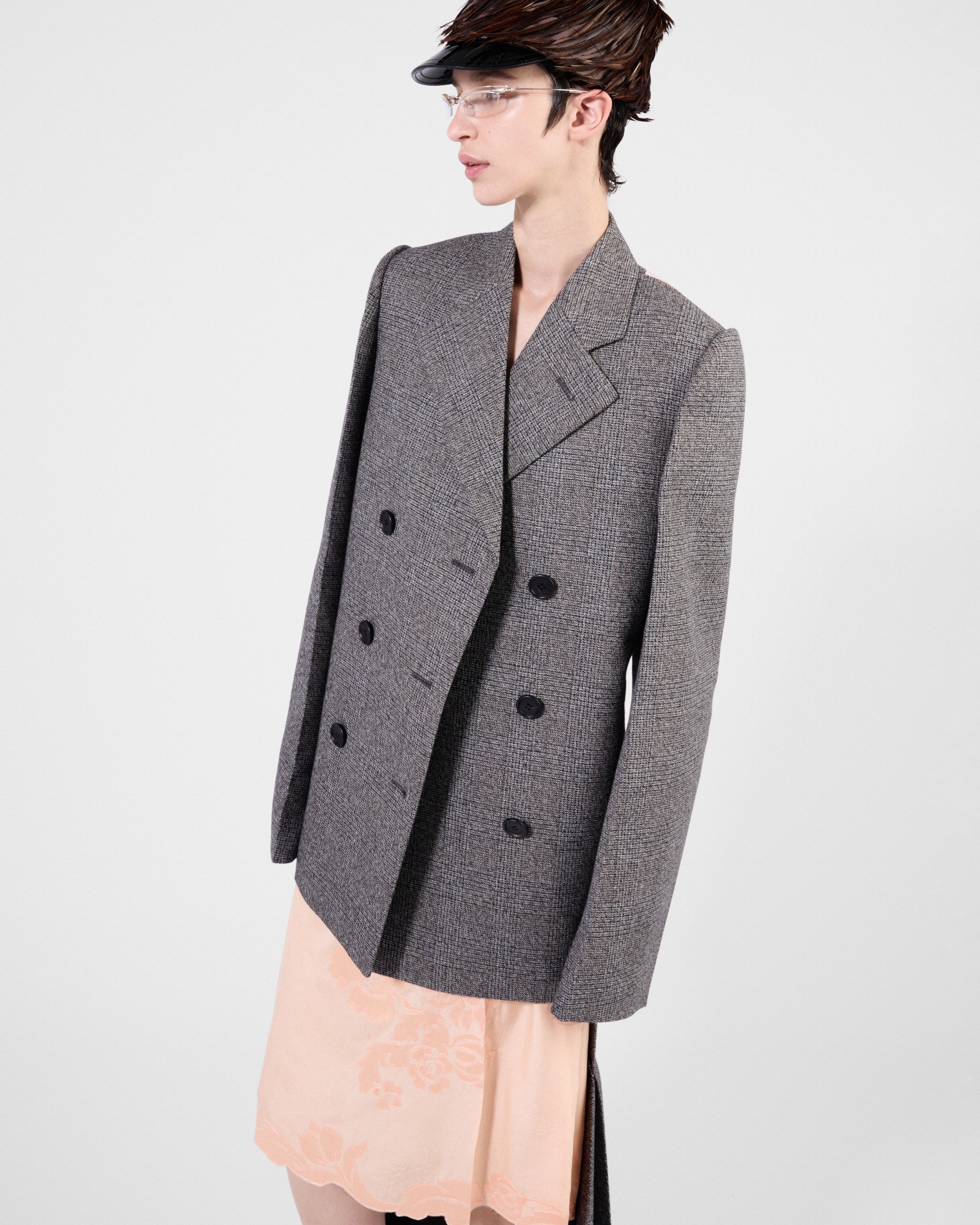 Double-breasted Prince of Wales checked jacket - 3