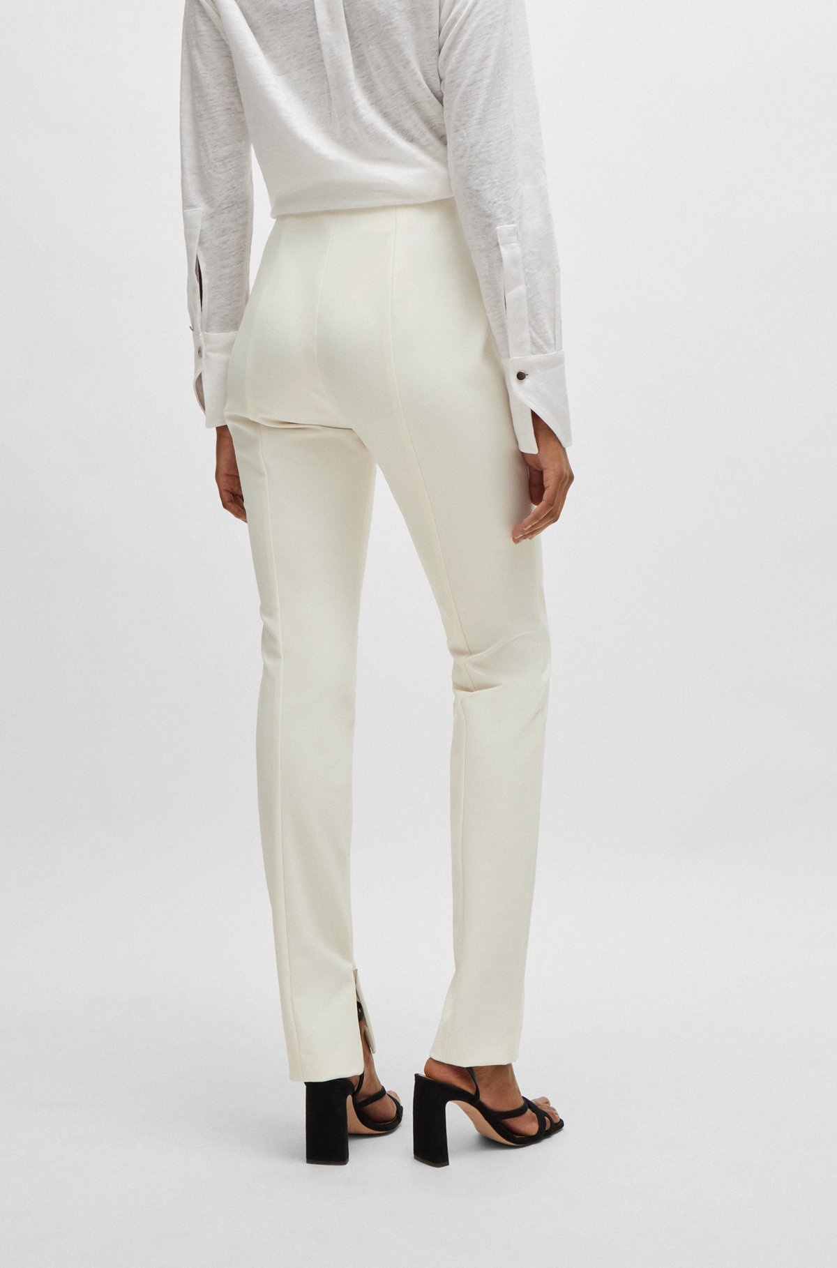 EXTRA-SLIM-FIT TROUSERS IN PERFORMANCE-STRETCH FABRIC - 4