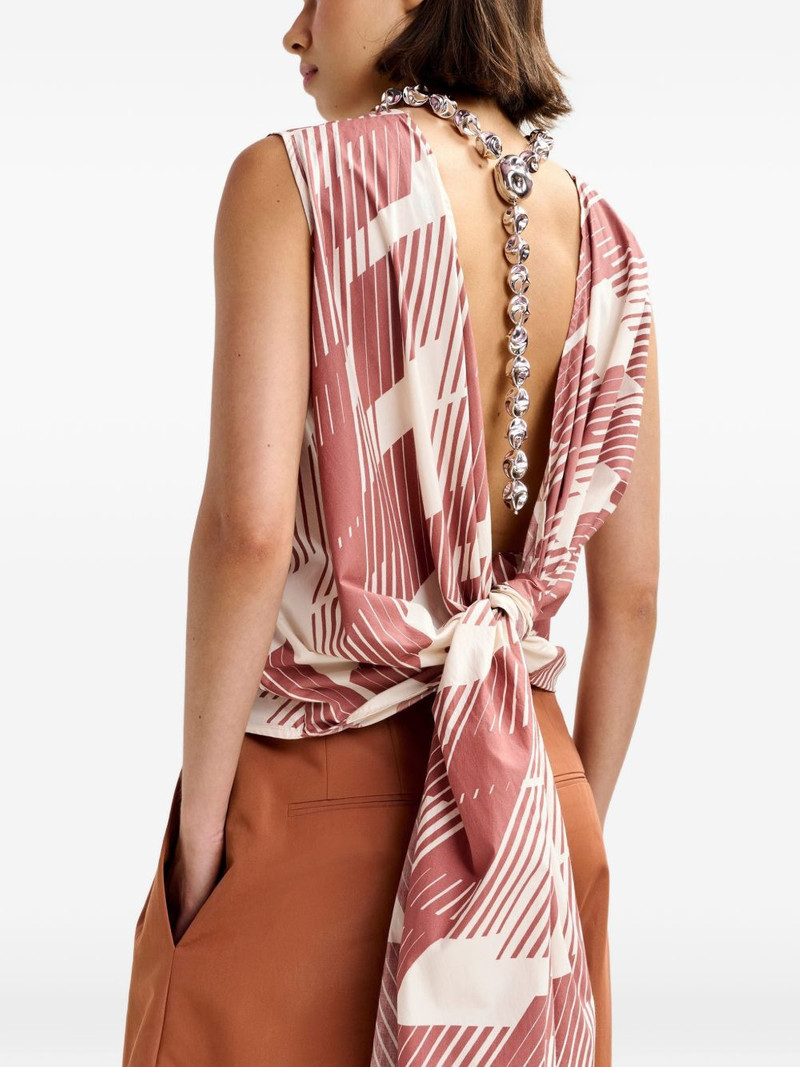 ESSENTIEL ANTWERP beaded hammered necklace outlook