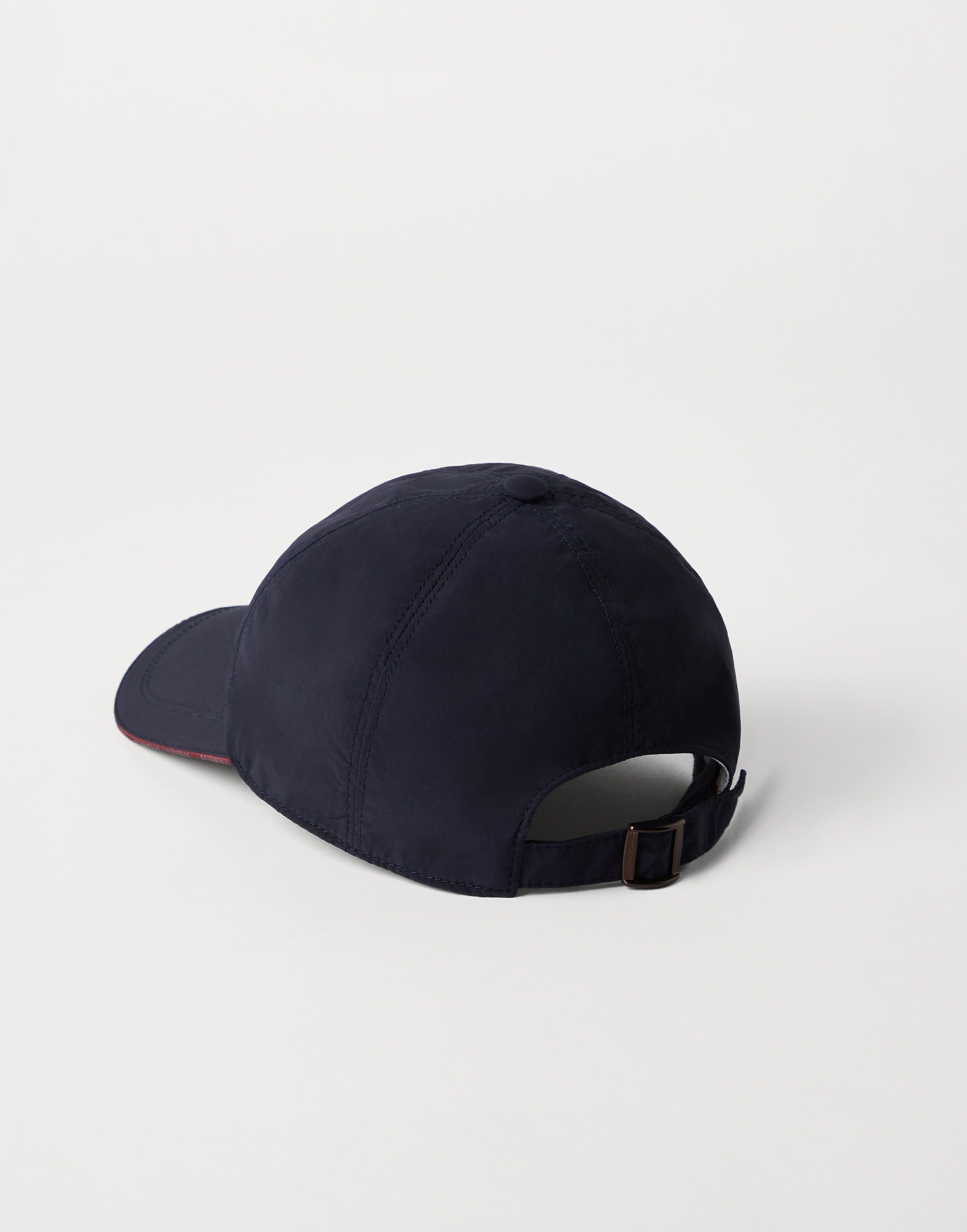 Water-resistant microfiber baseball cap with contrast details and embroidered logo - 2
