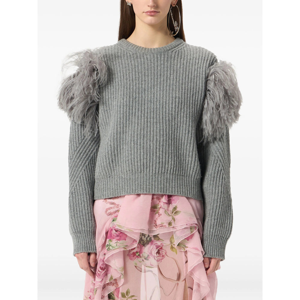 Blumarine Grey Knitwear - Jumpers Women - 2