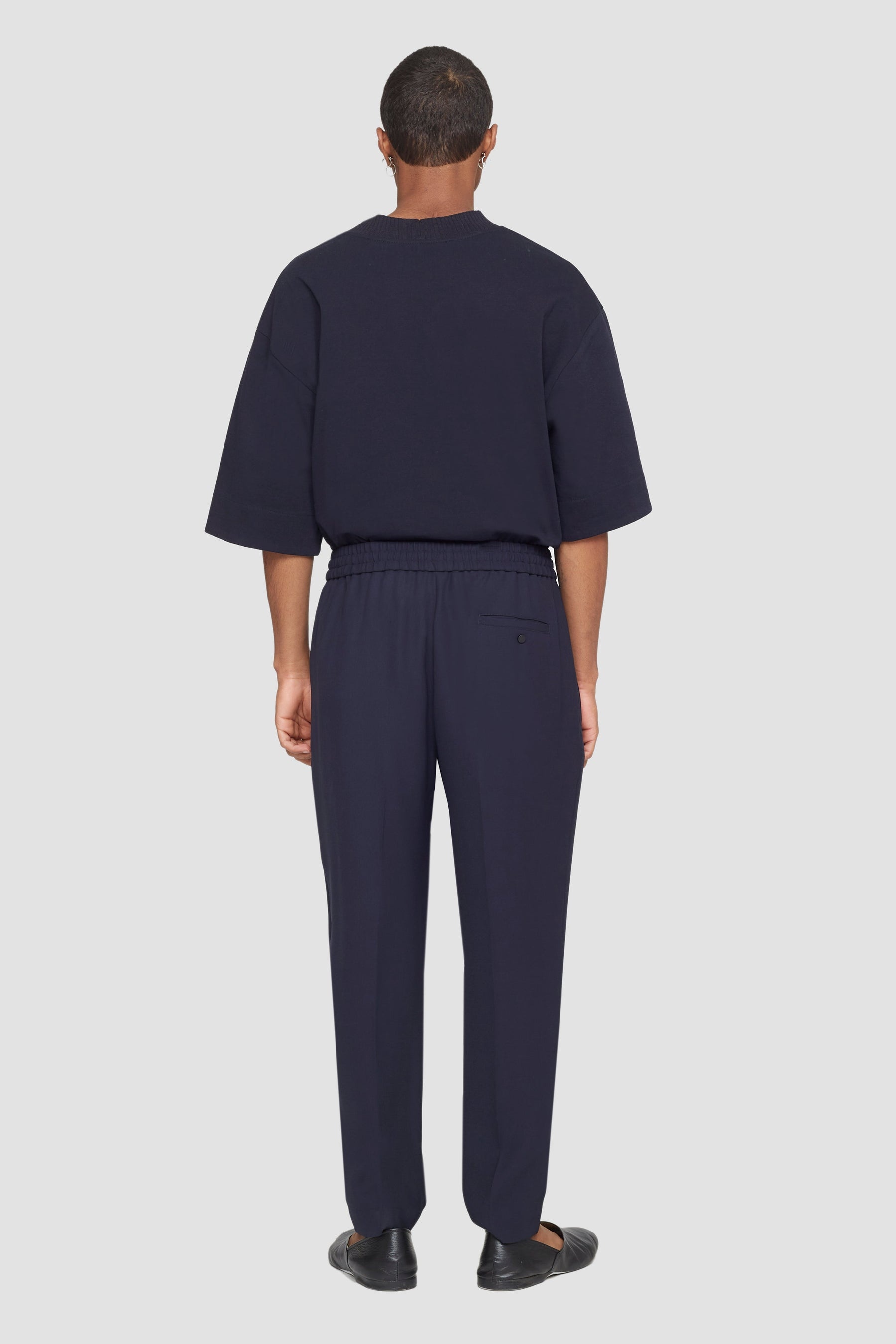 Single Pleat Tapered Trousers - 4