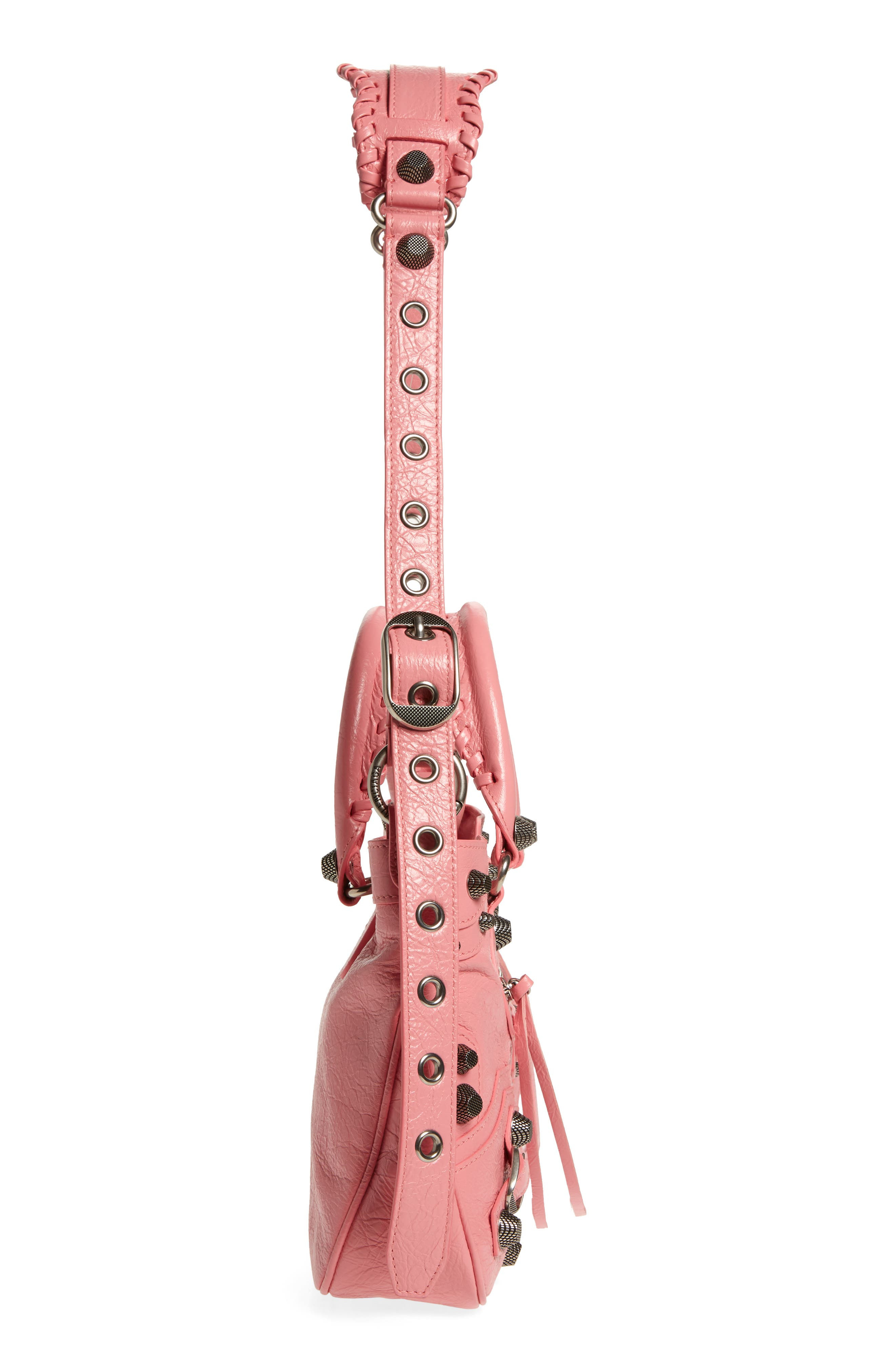 Medium Le Cagole Leather Shoulder Bag - 6
