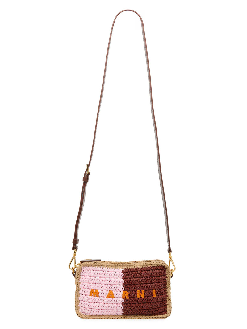 Men's Logo Woven Camera Bag - Pompei Wild Cherry Carrot Rose 6