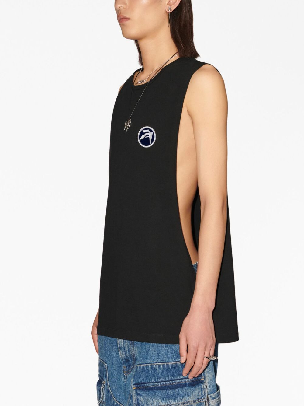 logo-patch vest - 4