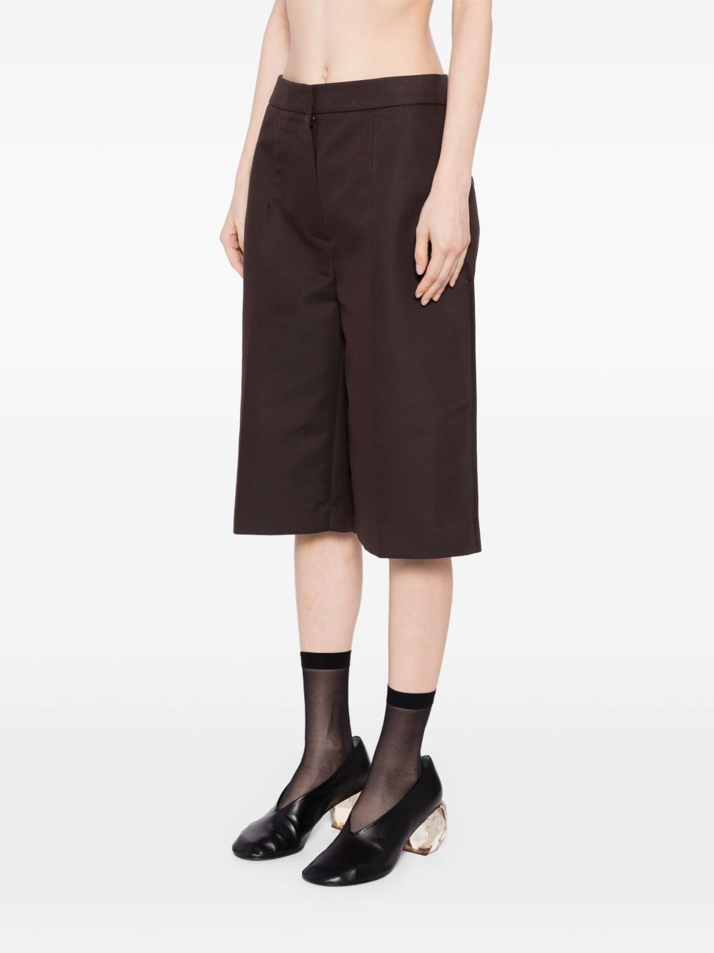 pleat detail shorts - 3