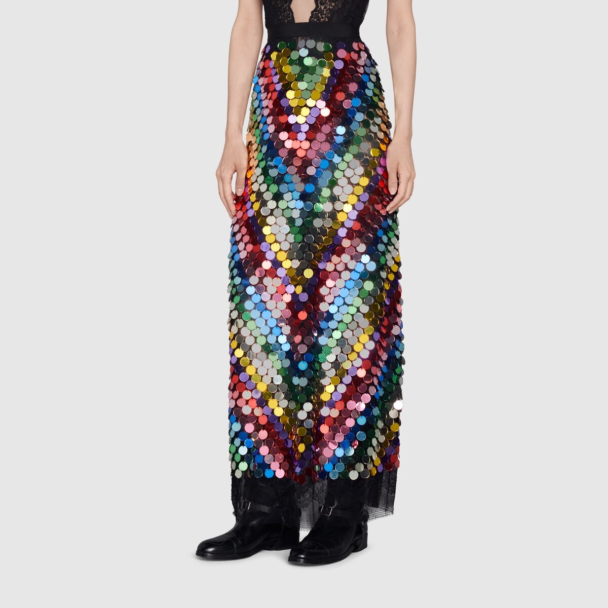 Mirror sequins skirt - 3