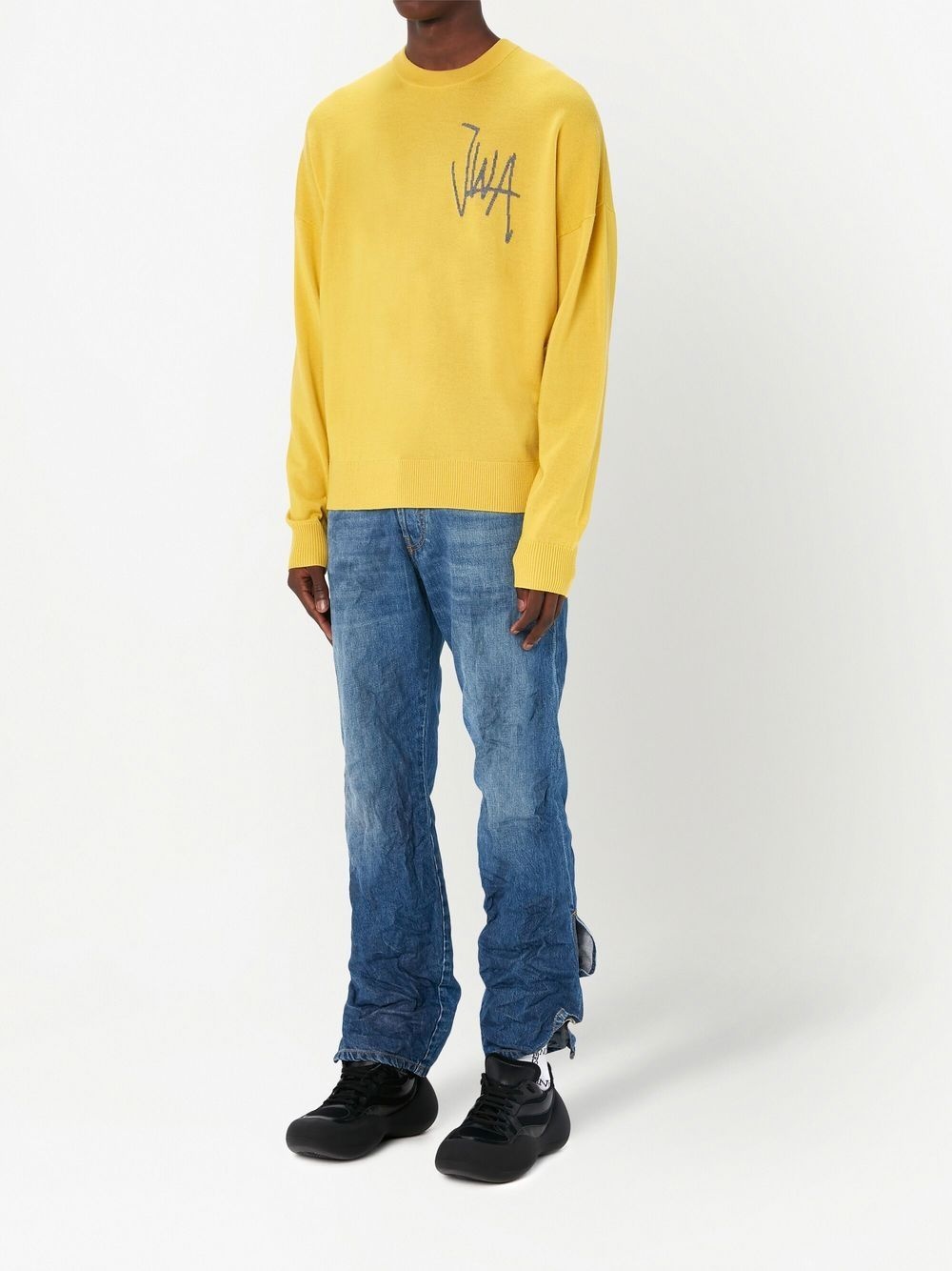 logo-intarsia merino-wool jumper - 2