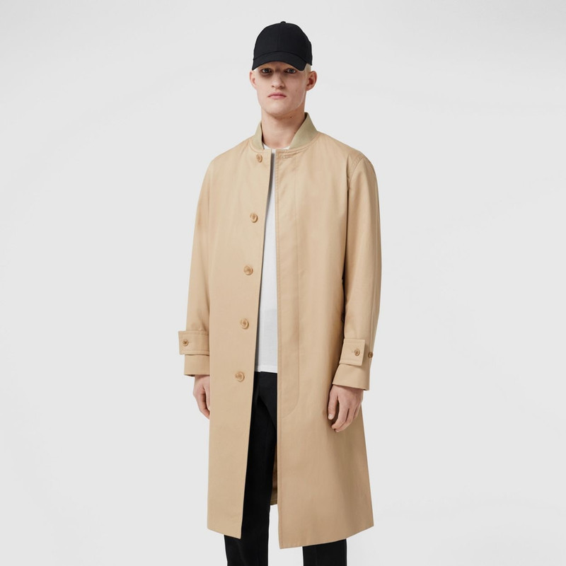 Monster Graphic Cotton Gabardine Car Coat 7