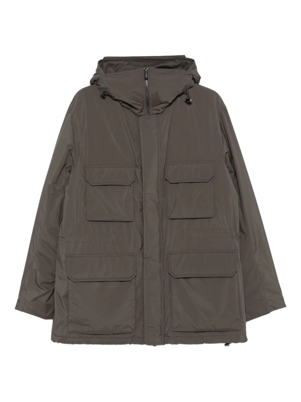 multi-pocket hooded jacket - 1