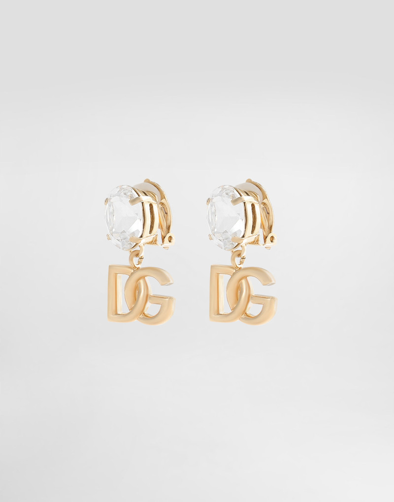 Dolce & Gabbana Earrings with rhinestones and DG logo outlook