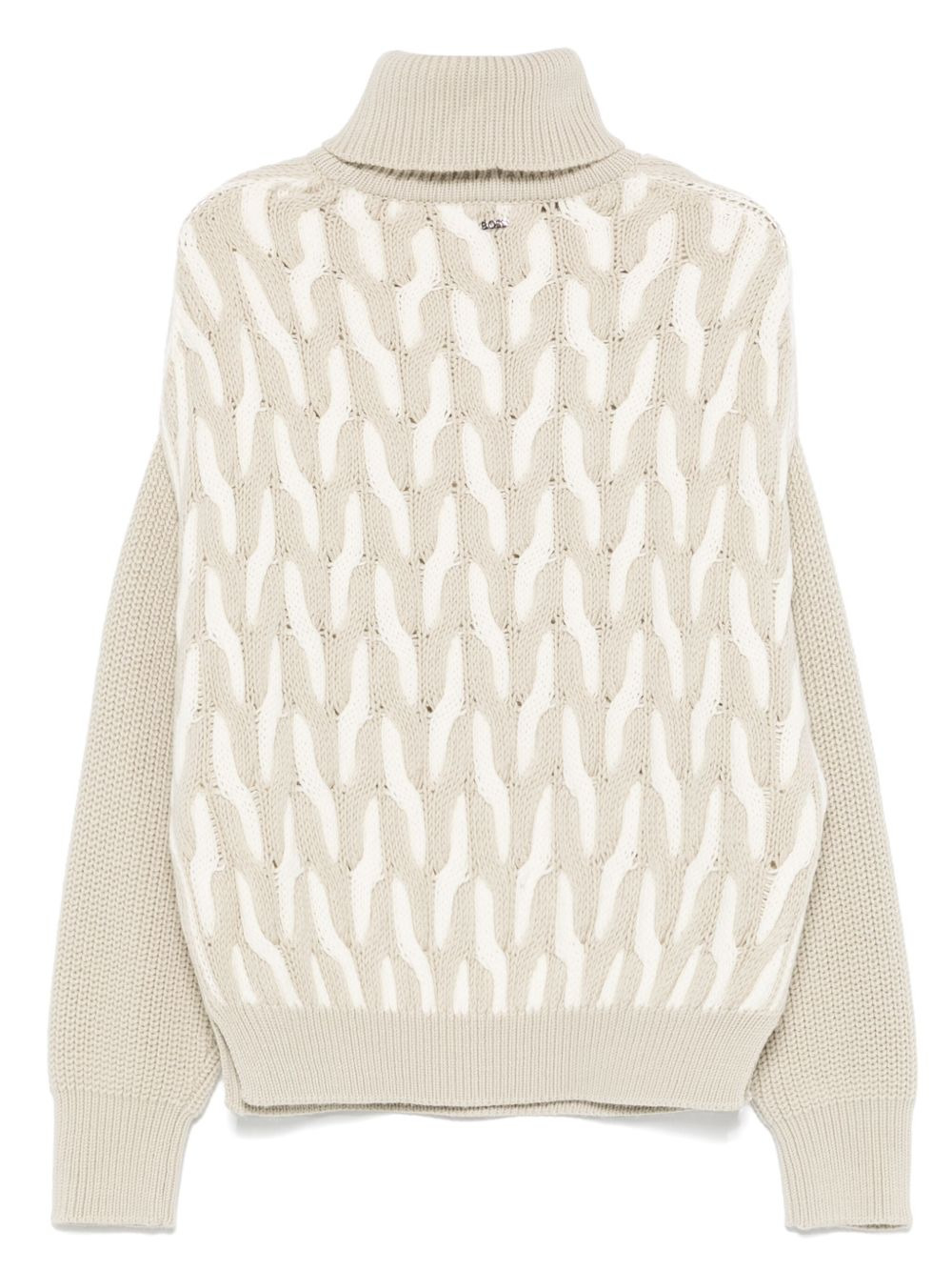 cable-knit sweater - 2