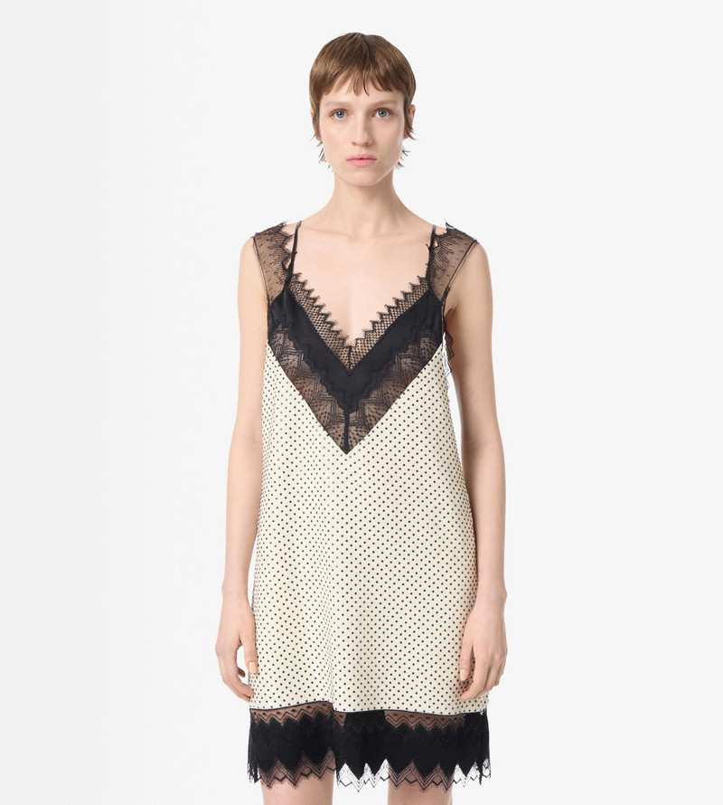 LACE-ENCRUSTED CAMISOLE MINI COCKTAIL DRESS 5