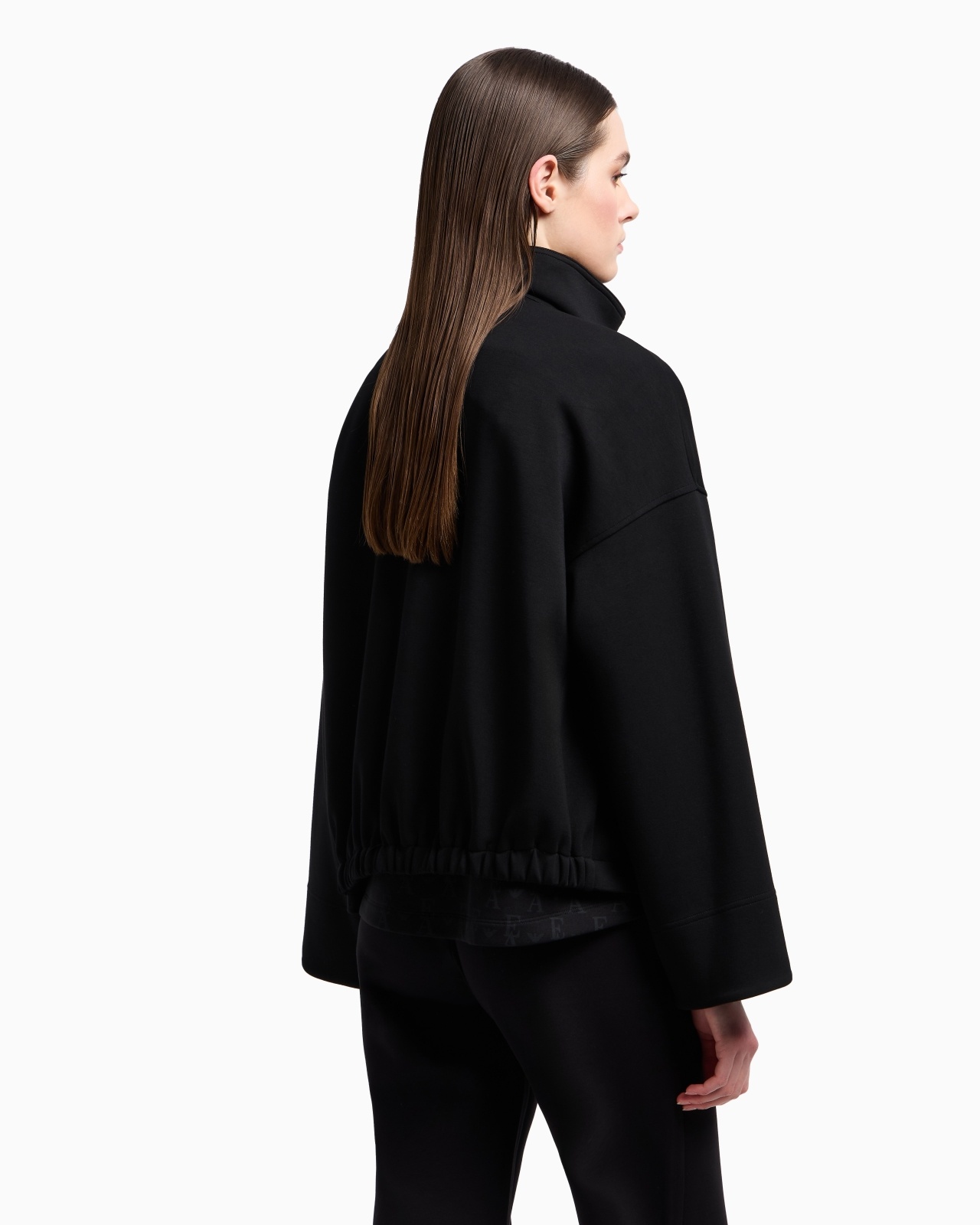 SCUBA FABRIC BLOUSON WITH ZIP - 3