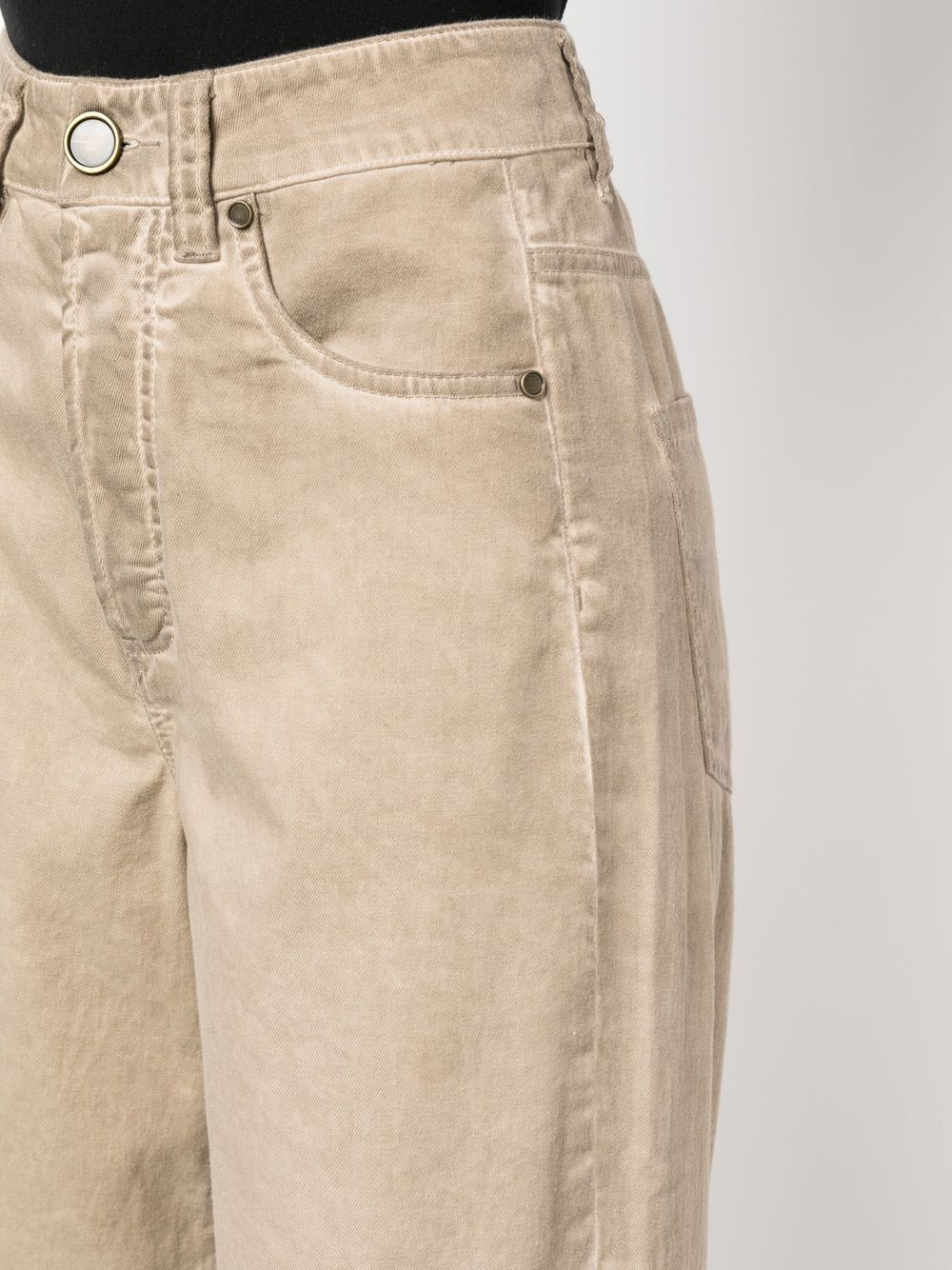 high-waisted straight-leg jeans - 5