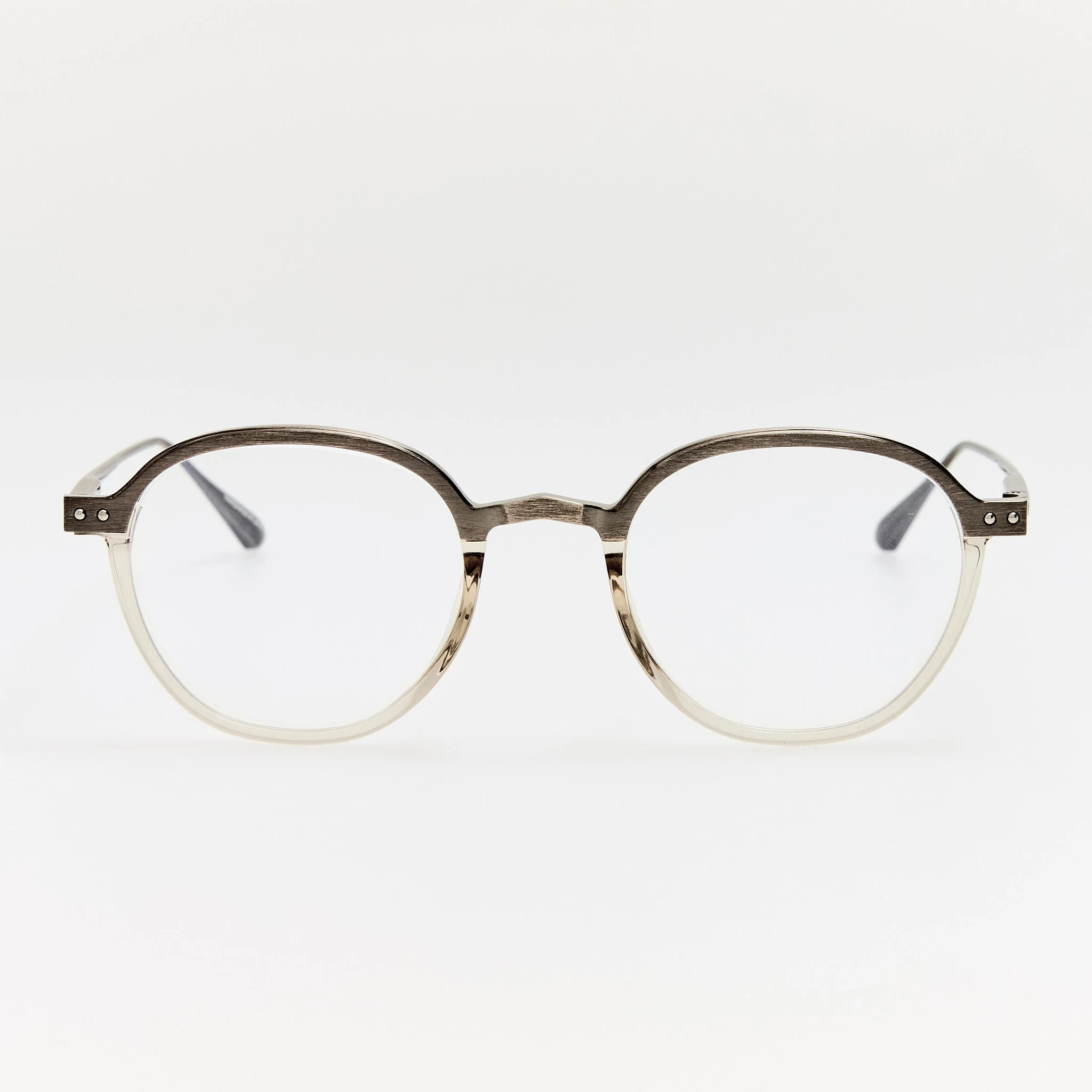 Devon Optical in Antique White Gold and Truffle - 1