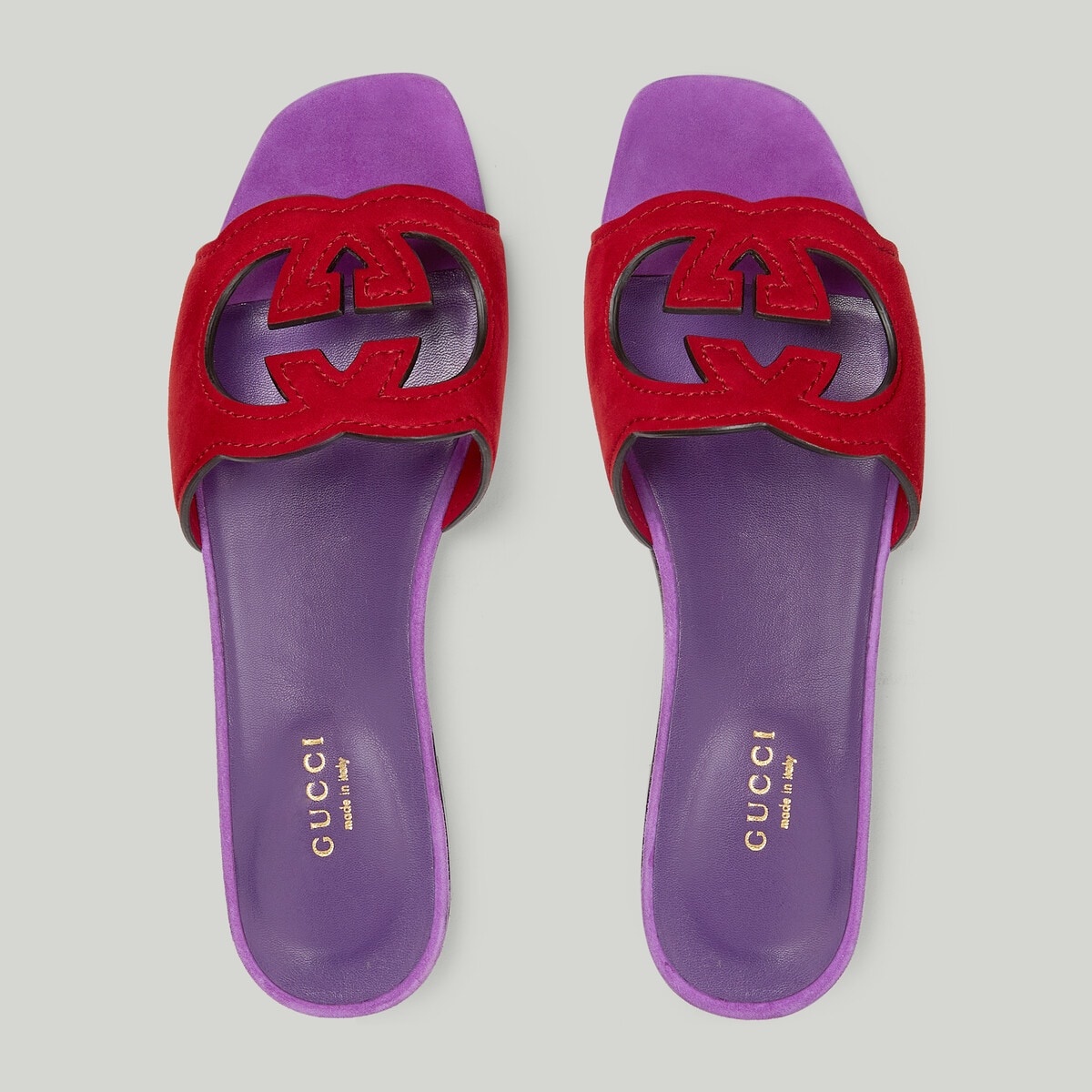 Women's Interlocking G cut-out slide sandal - 4