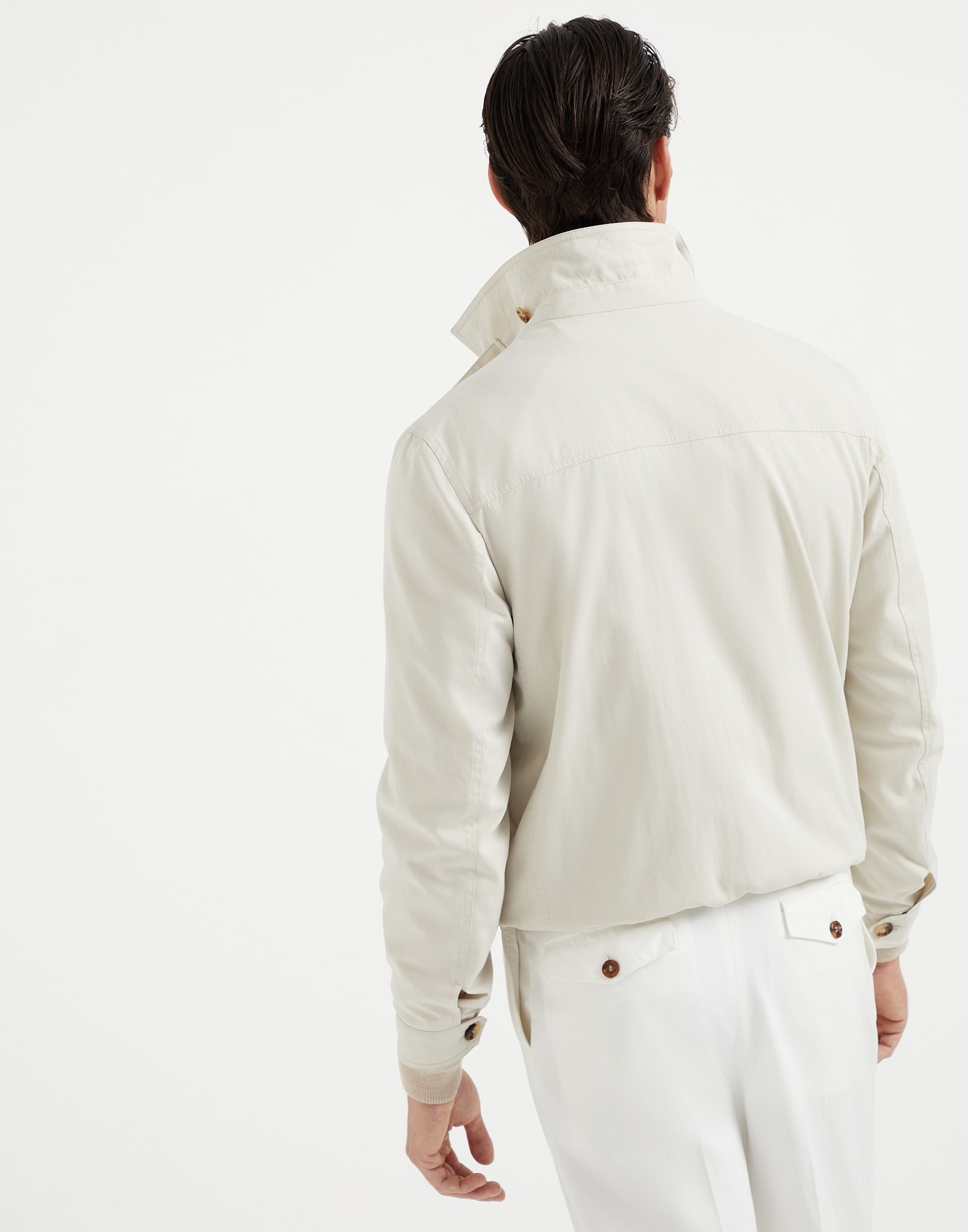 Techno cotton gabardine bomber jacket - 2